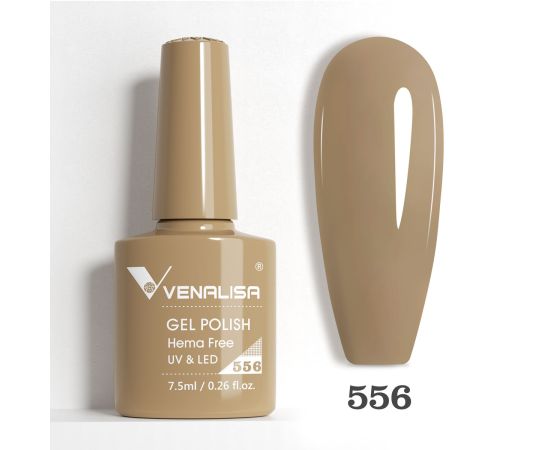 Гел лак за нокти Venalisa VIP5 Hema-Free 7.5 ml 556,1,LilaCare Bulgaria