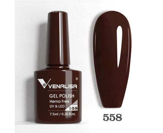 Гел лак за нокти Venalisa VIP5 Hema-Free 7.5 ml 558,1,LilaCare Bulgaria