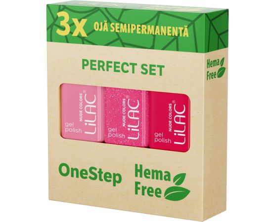 3 x Гел лак за нокти Hema Free Pink Collection,1,LilaCare Bulgaria