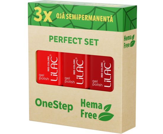 3 x Гел лак за нокти Red Hema Free Collection,1,LilaCare Bulgaria