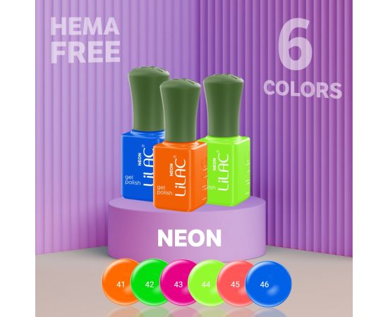 60 x Гел лак за нокти Lilac Hema Free,7,LilaCare Bulgaria