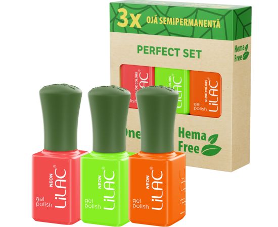 3 x Гел лак за нокти Hema Free Neon Collection,1,LilaCare Bulgaria