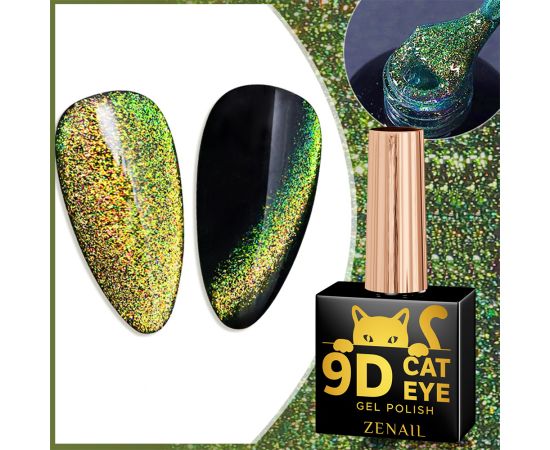 Гел лак Zenail 9D Cat Eyes 10 ml 01,1,LilaCare Bulgaria